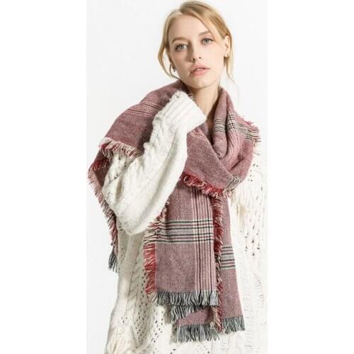 195*80cm Cashmere imitation Shawl Scarf Autumn Winter Scarves Men Foulard Square Hijab Ladies wrap muffler pareo female hijab