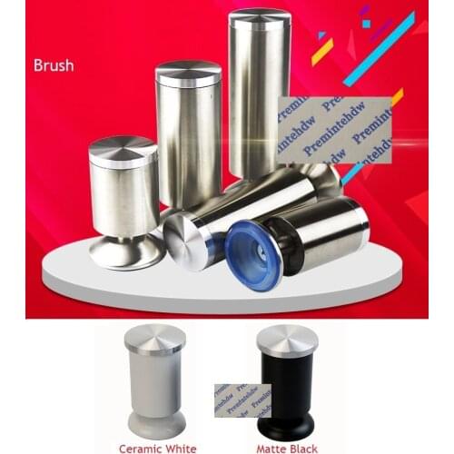 2Pcs/Lot 50mm Round Stainless Steel Leveling Feet Leg Glass Coffee Tea Top Adapter Solid Aluminum Glass Adapter Circle