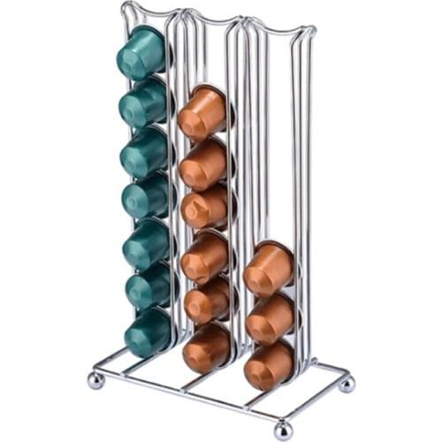 42 Cups for Nespresso Coffee Pods Rotating Rack Coffee Capsule Stand Organization Holder Capsules Storage Shelf