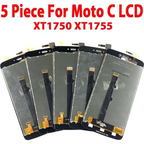 5 Piece/lot 5.0" LCD For Motorola Moto C XT1754 XT1757 XT1755 XT1756 XT1758 XT1750 LCD Display Touch Screen Digitizer Assembly