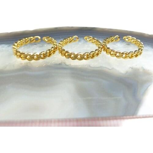 5pcs Minimalist Daily All-match Gold Plated Adjustable Rings Fashion Simple Elegant Desigan fit Men Women Banquet Party Gifts Y