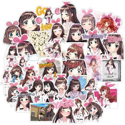 50pcs Cute Gilr Cartoon Anime Stickers Pack Laptop Skateboard Suitcase Guitar Luggage Graffiti Funny Computers Sticker Kids Toys