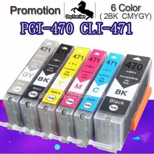 6C For Canon MG7740 TS8040 Printer for Canon PIXMA MG7740 TS8040 MG 7740 TS 8040 Printer Ink cartridge PGI470