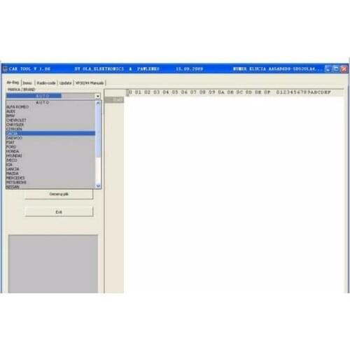 CAR TOOL airbag reset software auto immo tool cartool v1.06 air bag reset tool