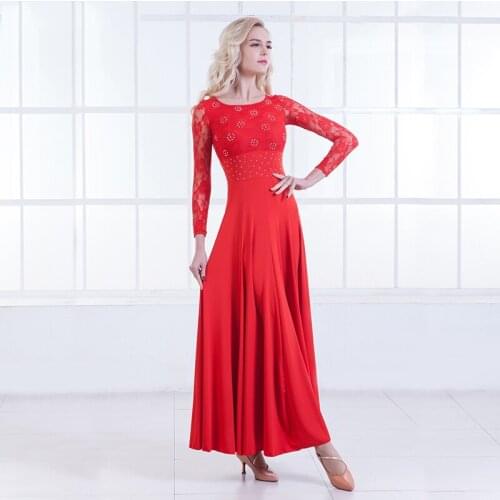 Ballroom Dance Dresses Women Waltz Standard Dance Tango Foxtrot Practice Dancing Wear Ladies Slim Performance Clothing DC4403