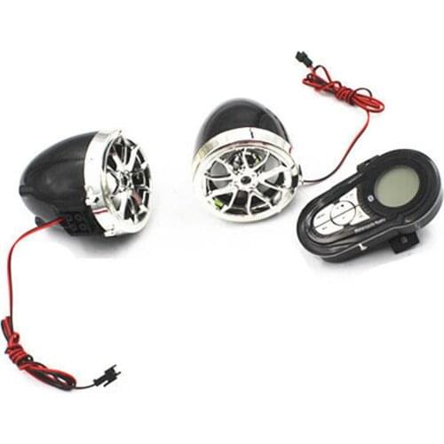 12V Motorcycle Bluetooth Wireless Speakers Audio System Stereo MP3 Radio Offroad For Harley Yamaha Suzuki Kawasaki Honda