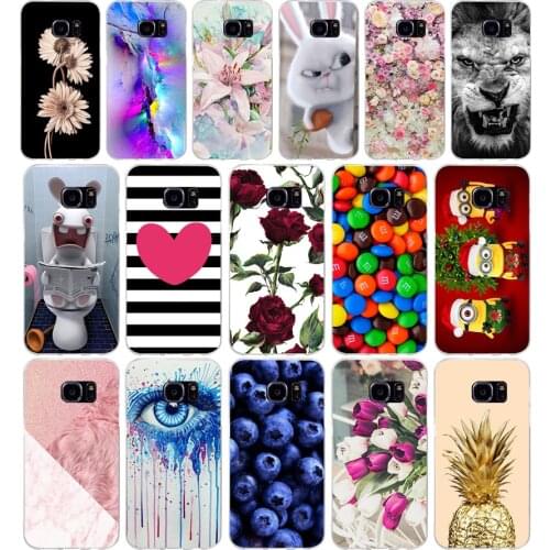 S For Samsung Galaxy S7 egde case Cover for Samsung Galaxy S6 edge Case for Samsung S7 S6 G920F i9600 Cover Silicon Fundas