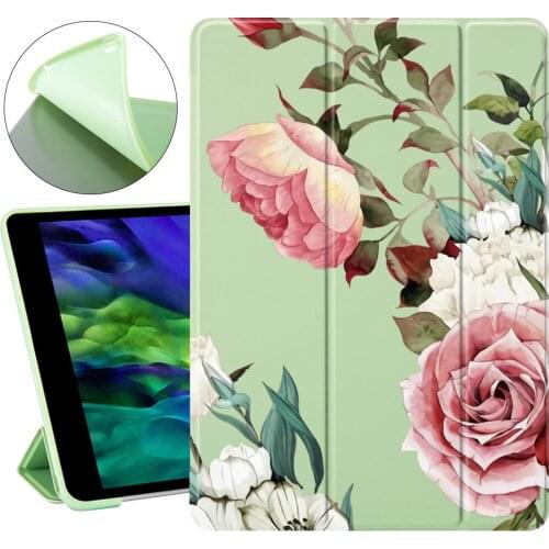 Cute Flowers For ipad 7th 8th generation case Auto Wake UP For iPad Pro 11 2020 Case For ipad mini 2 3 4 5 For ipad Air 2 Air 4