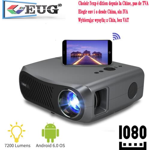 Home Projector 7200 Lumens Wireless Airplay Beamer Video Led 900DAB Freeshipping Full Hd 1080P Projector For Mobile Phone