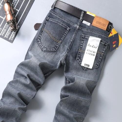 High Quality Men Fashion Jeans 2021 Trendy Brand Business Casual Stretch Loose Denim Trousers Male Spring Autumn Straight Pants