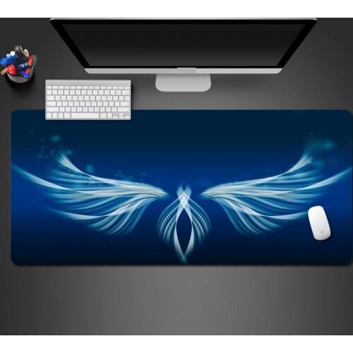 Hot Selling White Wings Art Mouse Pad High Quality Rubber Mouse Pad PC Computer Table Mat Hot Fast Game Accessories Large Mat