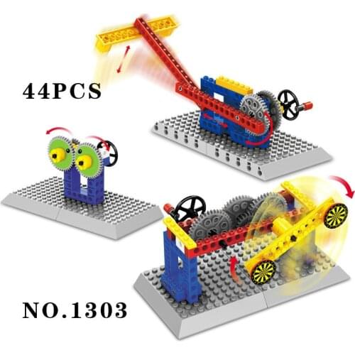 Mechanical Gear Technical Building Block Engineering Children Science Educational STEAM Toys 3 IN 1 kids toys set gift
