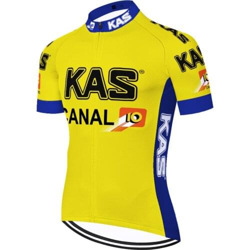 Kas Retro Masculino Maillot Hombre Wielerkleding Clothing Men Cycling Jersey Completo Estivo Fietskleding Heren Ciclismo