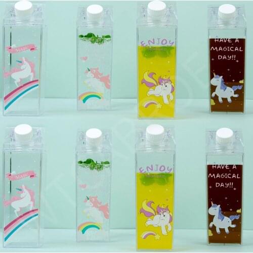 My lemon Unicorn Kwaii Kawaii Water Bottle Whey Protein For Fitness Shake Sport Nutrition Plastic Flask Titanium Canteen Bottles