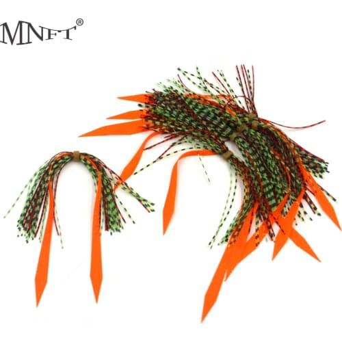 MNFT 60 Bundles Squid Fly Tying Yarn Fly Fishing Tying Material DIY Rubber Jig Lures Silicone Streamer