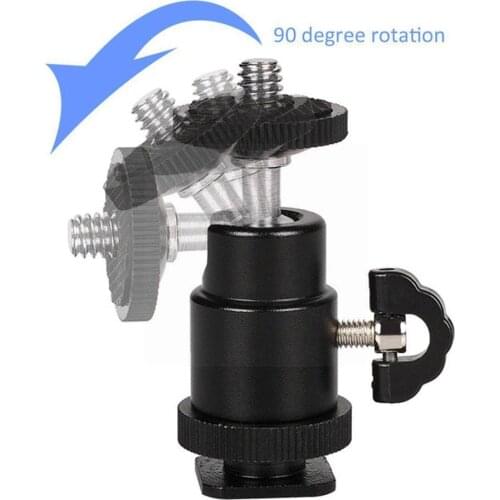 2019 New 1/4 "Mini Smart Ball Head Bracket/Houder/Mount Statief Hoofd Slot Camera Met Voor Cradle Bal Z8P4