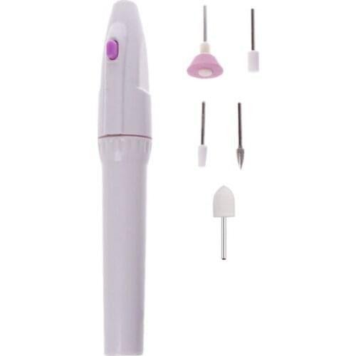 New Electric Manicure Tool Nail Art File Drill Pen + 5 Bits DIY Nail Art Tools Accessories #11