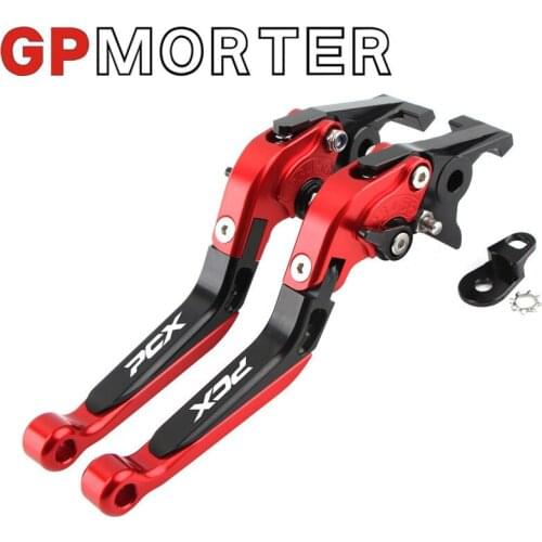 New with adv150 logo folding motorcycle parking function extendable brake levers for honda adv150 adv 150 2019 2020 2021