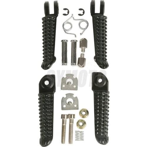 Motorcycle Front Rear Footrests Foot pegs For Yamaha YZF R1 2002-2014 YZF R6 2003-2012 YZF-R1 YZF-R6