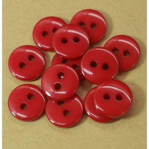 Resin Buttons 6MM 2 Holes Craft Sewing Supplies Colourful Round Diameter 6MM DIY Sewing Clothes Hats Decor Accessories