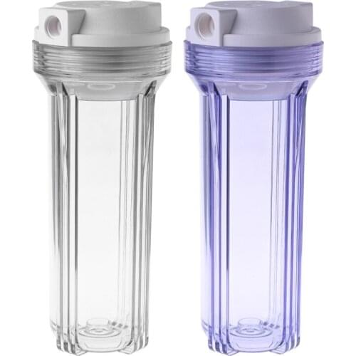 Transparent Water Purifier Filter Bottle 4/2 Point Interface Clear Filtration