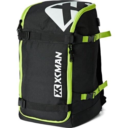 Ski Snowboard Backpack 50L Flying Air Travel Bag Stores Helmet, Boots,USB Charging Port