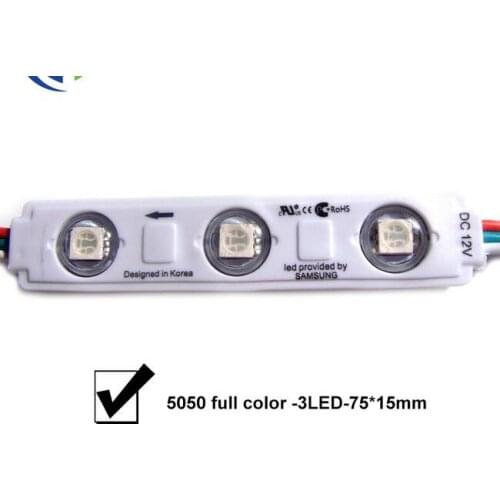 Utra Bright SMD5050 RGB LED Module Waterproof 2811 1903 IC DC12V Advertising Light,Led Backlight For Channel Letter