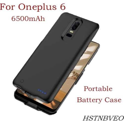 6500mAh Slim Battery Charger Case for Oneplus 6 Battery Cover Slim External Power Bank Backup shockproof Charging Back Cover