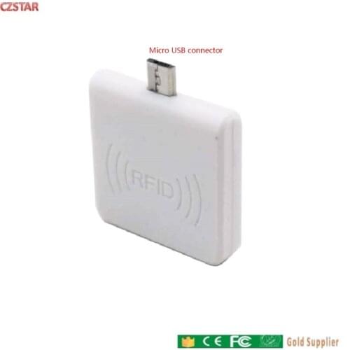 UHF RFID Mini USB OTG Smartphone Reader Read range 1meter 902-928MHz US 868mhz Europe frequency portable uhf reader usb