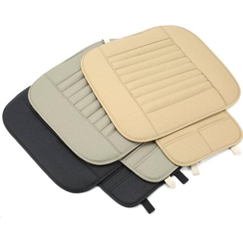 Universal Seatpad Car Driving Cushion PU Leather Car Seat Covers For Auto Car Office Chairs For Four Seasons Breathable Seatpad
