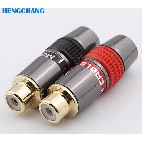 High quality gold plating RCA connector RCA Female socket 4pcs/lot