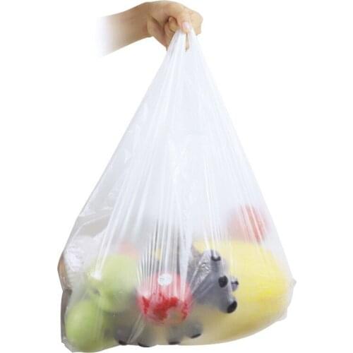 100 Pcs Vest Type Take Away Selling Fruit Bags Thickening Fast Food Plastic Bag Supermarket Shopping Bag Kitchen Garbage Bag