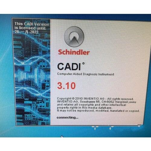 1pce Schindler Elevator CADI debugging tool 3.10 for 3300 3600 5400 5500 lift type SE017