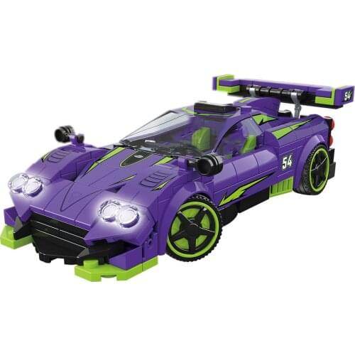 2021 City Super Racers Speed Champions Supercar Racing Car Model Building Blocks Bricks Collectible Kids Toys