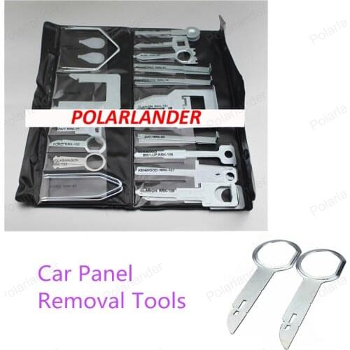 38Pcs/Set Vehicle Car Stereo Radio Release Removal Tools Key Kit with Bag Tool repair release Fit for Benz/Ford/Audi/Volkswagen