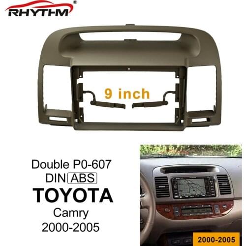 9 Inch Car Fascia For TOYOTA Camry 2000-2005 Fascias Audio Fitting Adaptor Panel Kits Car DVD Frame Dashboard
