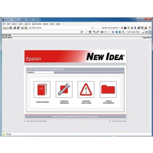 AGCO Epsilon UERO - spare parts catalogues in one virtual system 2016