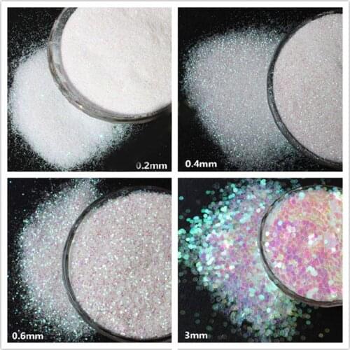 4Color Rainbow White Glitters Sequains Resin Pigment Kit Nail Art Jewelry Making