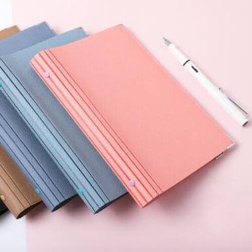 Business PU Leather A5 Loose-leaf Notebook Journals Bullet Agenda Planner Refillable Paper Creative School Stationery