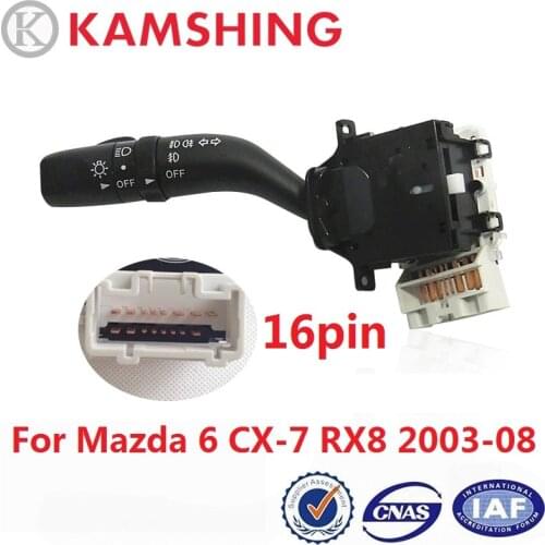 CAPQX For Mazda 6 GG 2003-2008 / CX-7 CX7 / RX8 Headlight Switch Foglight Switch Turn Signal Light Column button GJ6H66122