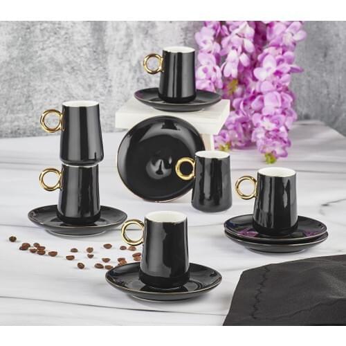Aryıldız Prestige Black 6 Personality Coffee Cup Pad