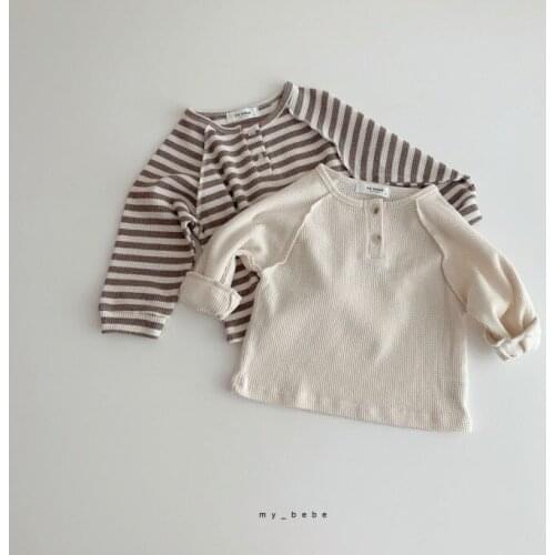 Baby T-shirts Casual Korean Striped Long Sleeve Tops for Girl Kids Clothing Baby Child Tshirts 2020 Autumn Newborn Boys Shirts