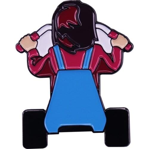 K2557 Horror Collection Enamel Pins Movies Figure Badge Brooch for Backpack Bag Collar Lapel Pin Decoration Jewelry