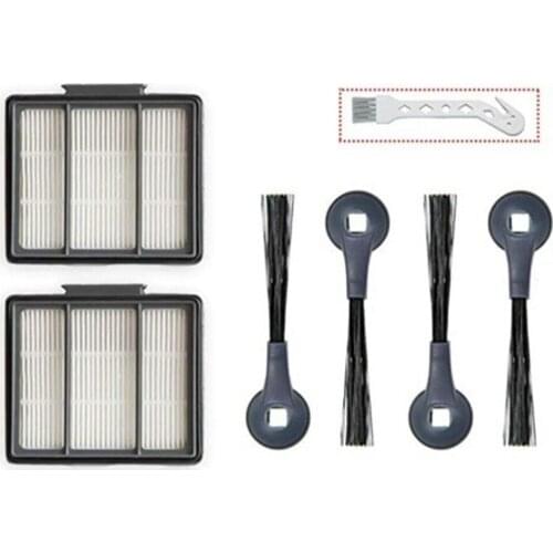 HEPA Filters Side Brushes Replacement Filters Cleaning Tools for Shark IQ R101AE IQ R101 (RV1001) Robot Vacuum Cleaner Parts