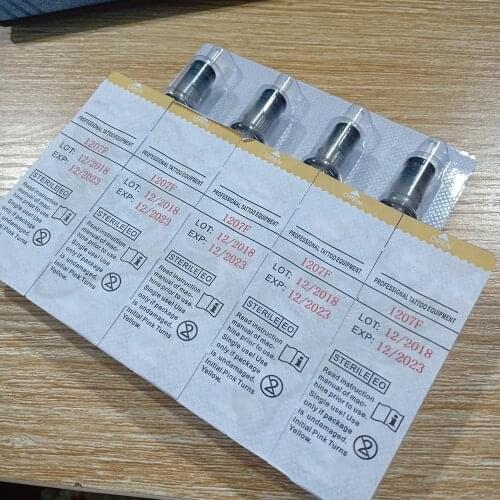 5pcs F Tattoo Cartridge Needles Disposable Tattoo Needles 5F 7F 9F 11F 13F 15F Medical Steel For Machine Gun Liner Shader