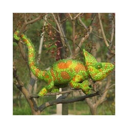 Stuffed simulation animal 65 cm chameleon plush toy simulation Anole doll a7790