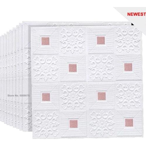 3D ceiling wall stickers self-adhesive Roof ceiling decorative stickers for living room bedroom TV background foam wallpaper