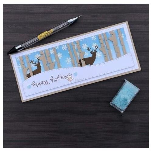 New Tree rectangular frame metal Cutting Dies Stencils DIY Scrapbooking Paper/photo Cards Embossing Dies