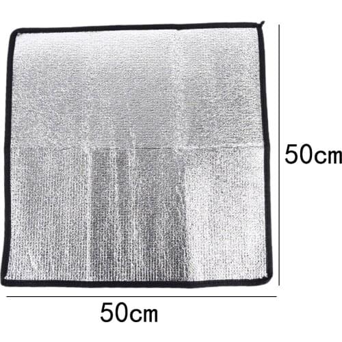 New Waterproof Aluminum Foil EVA Camping Mat Foldable Folding Sleeping Picnic Beach Mattress Outdoor Mat Pad 50*50*0.25cm