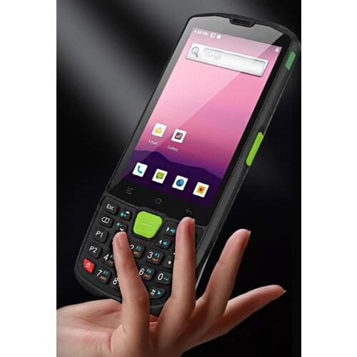 Seuic 4 Inch Original Android 10.0 MTK Octa Core PDA Barcode Scanner With Keyboard Waterproof IP67 QR Scanner Data Terminal